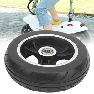 6Inch Solid Wheel, 145x4.0 Solid Flat Free Explosion Proof Wheel Set Solid Wheel Replacement for Electric Scooter, Wheelchairs, Rollators, Walkers