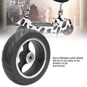 6Inch Solid Wheel, 145x4.0 Solid Flat Free Explosion Proof Wheel Set Solid Wheel Replacement for Electric Scooter, Wheelchairs, Rollators, Walkers