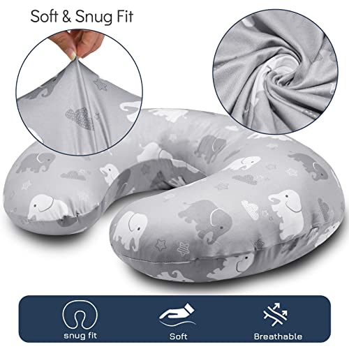 Nursing Pillow Covers & Car Seat Cover, Multi-use Nursing Cover for Breastfeeding, Elephant