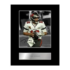 tom brady pre printed signature signed mounted photo display #11 printed autograph picture