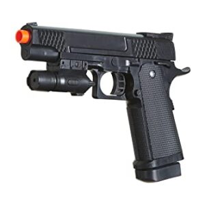 P2 Spring Powered Airsoft Pistol Plastic Lightweight/ (Black)-