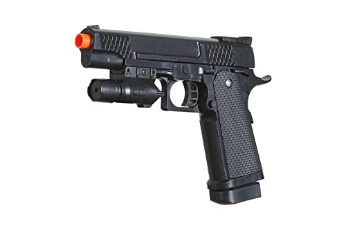 P2 Spring Powered Airsoft Pistol Plastic Lightweight/ (Black)-