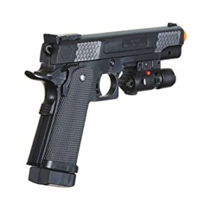 P2 Spring Powered Airsoft Pistol Plastic Lightweight/ (Black)-