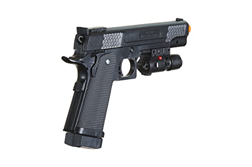 P2 Spring Powered Airsoft Pistol Plastic Lightweight/ (Black)-