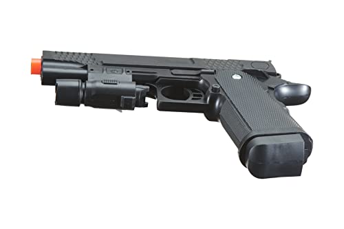 P2 Spring Powered Airsoft Pistol Plastic Lightweight/ (Black)-