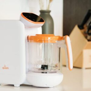 Quark Quook Baby Food Maker Steamer and Blender - Easy-To-Use 5-in-1 Baby Food Processor with Built In Baby Bottle Warmer - Self Cleaning, Sterilizing & Dishwasher Safe - 100% Baby-Safe Materials