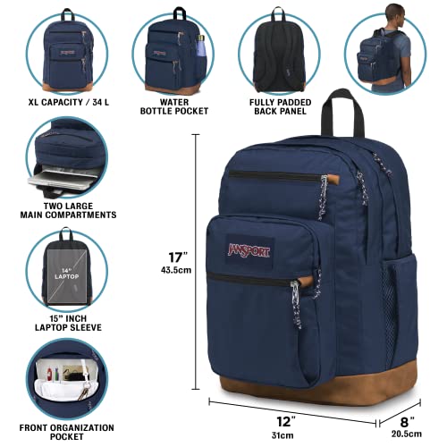 JanSport Cool 15-Inch Laptop Backpack-Classic School Bag, Loden Frost, One Size