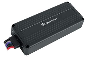 rockville atv420 4 channel utv/motorcycle bluetooth amplifier ip65 micro amp