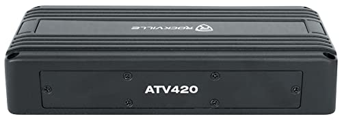Rockville ATV420 4 Channel UTV/Motorcycle Bluetooth Amplifier IP65 Micro Amp
