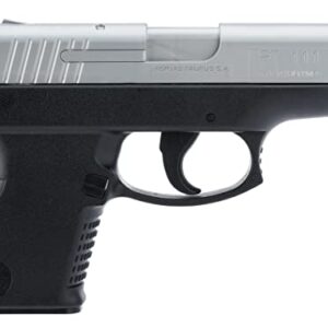 AirSoft Swiss Arms Millennium PT 111 Spring Powered Airsoft Pistol with Hop-Up and Slide Serrations, 180-200 FPS, Silver