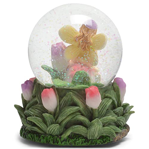 Elanze Designs Pixie Dust Fairies 100MM Music Snow Globe Plays Tune You are My Sunshine