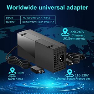 Puning Power Supply Brick for Xbox One,100V-240V AC Adapter Power Supply Compatible with Xbox One Console