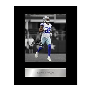 noah brown pre printed signature signed mounted photo display #11 printed autograph picture