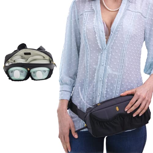 Idaho Jones Pump-A-Porter Mini Wearable Breast Pump Bag - Hands Free Pumping Bag Belt Pouch - Breastfeeding Essentials - Portable Breast Pump Belt for Working Moms - Compatible with Spectra, Etc