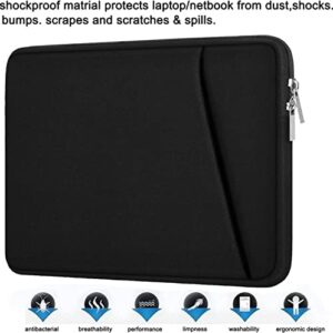 Laptop Case, Laptop Sleeve 14 inch, Durable Carrying Bag Shockproof Protective Case Cover, Handbags Briefcase Laptop Bag Compatible with 14" MacBook Air/Pro HP Asus Lenovo Notebook Computer, Black