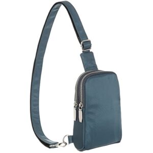 inicat small crossbody sling bags nylon fanny packs travel shoulder purses for women(blue)