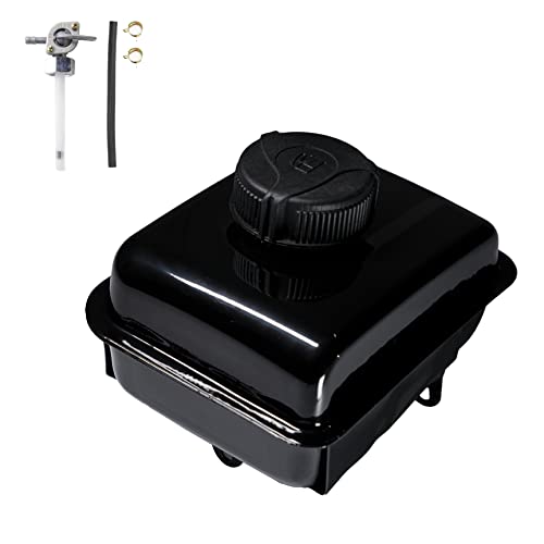 JMCHstore Gas Fuel Tank W/ Side Vent port for Coleman 98cc CK100 CK100-S SK100 Kids Go Kart, Screw on Fuel Tank for Realtree RTK100, Monster / Mega moto MAX MM-K100 ,154F 3.0 hp Engine Parts