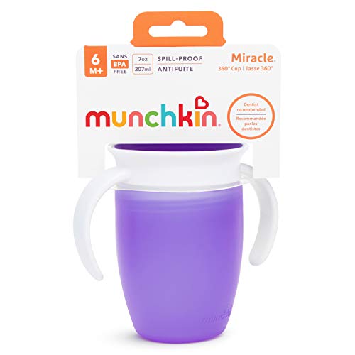 Munchkin® Miracle® 360 Trainer Cup, 7 Ounce, Purple