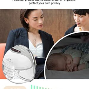 Mumgaroo Multifunctional Wearable Electric Breast Pump Hands Free, LED Display, 3 Modes & 12 Levels , Ultra-Quiet, Rechargeable, Portable , 2 Pack