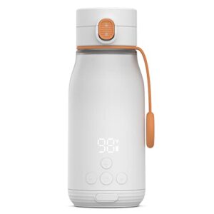 buubibottle portable milk warmer for baby by quark - rechargeable usb bottle warmer for breastmilk, water & formula - precise temperature control up to 122ºf - breast milk warmer with led display
