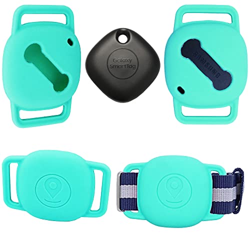 Lofekea Silicone Case Holder for Galaxy Smarttag, 4 Pack Pet Dog Cat Case for Samsung Smarttag+Plus Item Finder Tracker Tag Protector for Kids