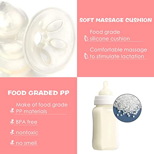 Double Electric Breast Pump Breast Feeding Pain Free Stepless knob LED HD Display, Strong Suction Power, Rechargeable, BPA Free, Quiet