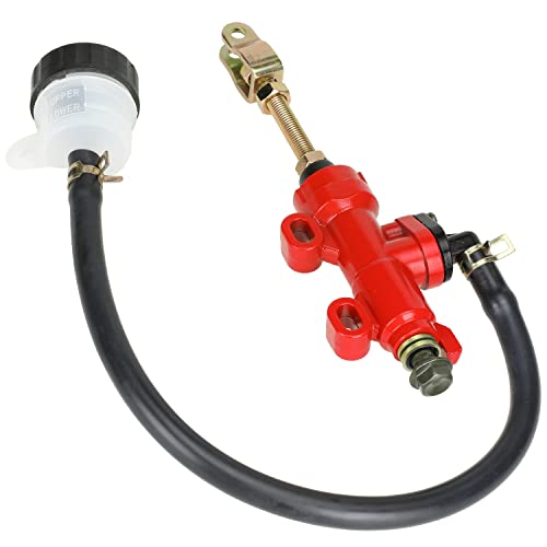 YOXUFA Rear Brake Master Cylinder Reservoir for 98cc 196cc 212cc 2.8hp 6.5hp Coleman KT196 CK100 SK100 150cc Yerf Dog Helix Go Kart Cart Buggy 110cc 125cc 200cc 250cc Chinese ATV Quad Pit Dirt Bike