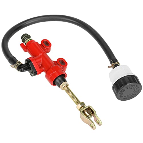 YOXUFA Rear Brake Master Cylinder Reservoir for 98cc 196cc 212cc 2.8hp 6.5hp Coleman KT196 CK100 SK100 150cc Yerf Dog Helix Go Kart Cart Buggy 110cc 125cc 200cc 250cc Chinese ATV Quad Pit Dirt Bike