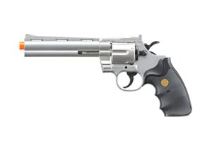 airsoft 36s spring revolver low powered airsoft pistol durable plastic - silver