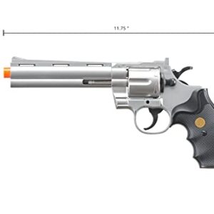 Airsoft 36S Spring Revolver Low Powered Airsoft Pistol Durable Plastic - Silver