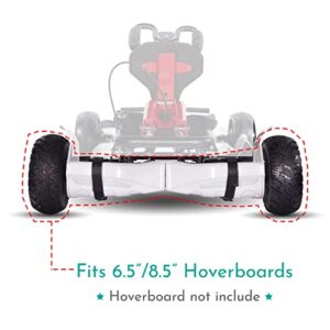 Xprit Hoverboard Scooter into Go-Kart Kart Adjustable Frame (White)