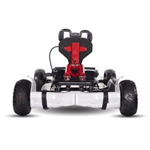 Xprit Hoverboard Scooter into Go-Kart Kart Adjustable Frame (White)