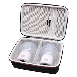 ltgem hard case for 2pcs momcozy s12 pro / s12pro / s9 / momcousy wearable breast pump suitable for storage