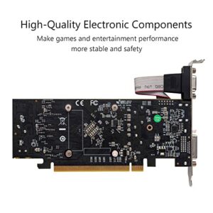 QTHREE Radeon RX 550 Low Profile Graphics Card,4GB,GDDR5,128-Bit,VGA,DVI,HDMI,Desktop Small Form Factor Video Card for PC Gaming,Computer GPU,PCI Express X8 3.0,HDPC,Support 4K,DirectX 12