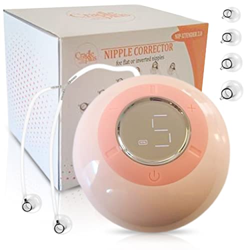 Cradle Plus Inverted Nipple Corrector -Rechargeable Nipple Suckers for Women | Suction Device | Electric Nipple Corrector for Inverted, Flat and Shy Nipples | Nipple everter, Nipple Suction Cups