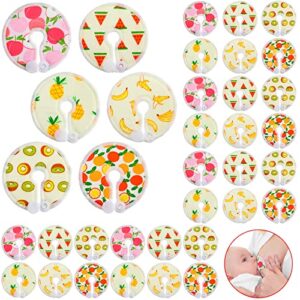 36 pcs feeding tube pads g tube button covers breast nipple soft cotton pads reusable button pads washable abdominal peritoneal feeding tube supplies for kid baby breastfeeding nursing care, 6 pattern
