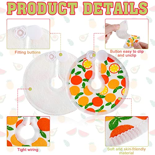 36 Pcs Feeding Tube Pads G Tube Button Covers Breast Nipple Soft Cotton Pads Reusable Button Pads Washable Abdominal Peritoneal Feeding Tube Supplies for Kid Baby Breastfeeding Nursing Care, 6 Pattern