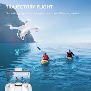 Potensic Upgraded P5 Drone with 2.7K Camera for Adults and Beginners, FPV Quadcopter Helicopter with Gravity Sensor, Trajectory Flight and 3D Flip, Altitude Hold, Headless Mode, 40 Mins Flight Time