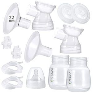 tovvild 22mm breast pump parts, double bottles backflow protector, compatible with tovvild breast pump, spectra breast pump accessories replacement