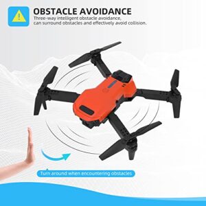 FDWYTY Drones for kids, Mini Drone with 1080P HD FPV Dual Camera with Altitude Hold, Headless Mode, 3D Flips, One Key Take Off/Landing, Speed Adjustment, 2 Modular Batteries - 22 Mins Flight Time, Orange