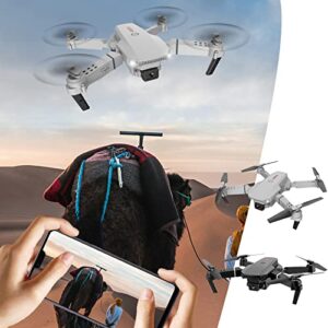 qiopertar 1080p hd drone with dual fpv camera remote control toys with altitude hold headless mode one key start speed adjustment one key start 3d flips gifts for boys girls