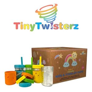 Tiny Twisterz Spill-resistant Kids & Toddler Glass Cups