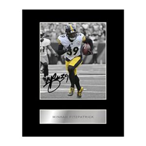 minkah fitzpatrick pre printed signature signed mounted photo display #11 printed autograph picture