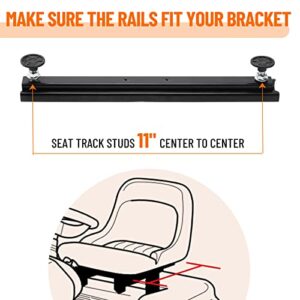 Racewill Seat Slider, Seat Track Assembly Kit with Hardware, Fits for Go Kart Go Cart Seats, Bucket Seats, Universal