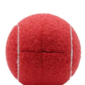 ZHUOKECE 4 PCS Precut Walker Tennis Balls for Furniture Legs Floor Protection, Heavy Duty Long Lasting Felt Pad Glide Coverings (Red)