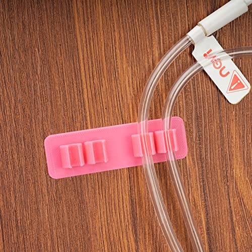 LUAATT Breast Pump Hose Holder,2 Pack Universal Electric Breast Pump 0.2 " Tube Holder,Essential Tube Organizer for Spectra Pump(Pink)