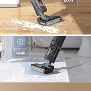 Dreametech H12 Smart Wet Dry Vacuum, Cordless Hardwood Floor Cleaner One-Step Cleaning Vacuum Mop Great for Multi-Surface