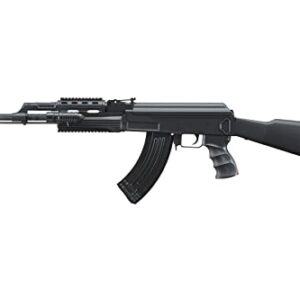300 FPS Airsoft Tactical AK-47 Spring Airsoft Rifle w/Flashlight, Front Rail System, 300 Round Magazine, and Durable ABS Polymer Construction - Perfect for Precision Shooting and Film Makin