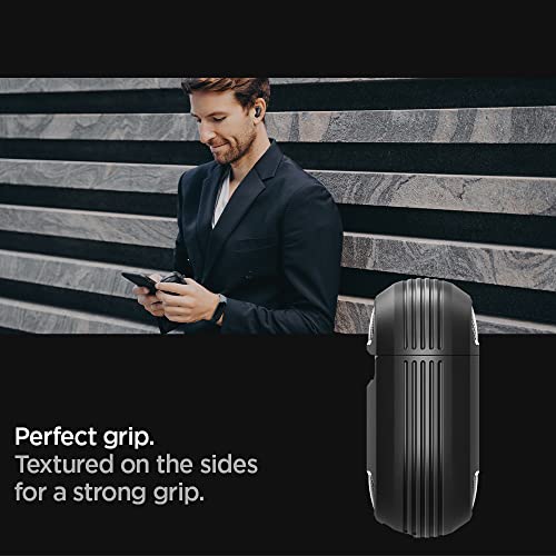 Spigen Rugged Armor Designed for Bose QuietComfort Earbuds II Case (2022) - Matte Black