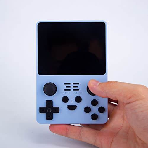 Powkiddy RGB20S Handheld Retro Game Console with Built-in Games (64G 15000 Games Blue)